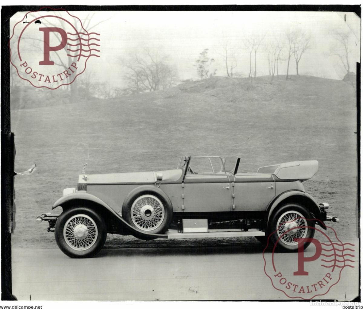 Coches y motocicletas: ROLLS ROYCE PHOTO EXT&Eacute;RIEURE B&W VOITURE 25,5*20CM USA MOTOR CARS COCHES Bryan Goodman Collection