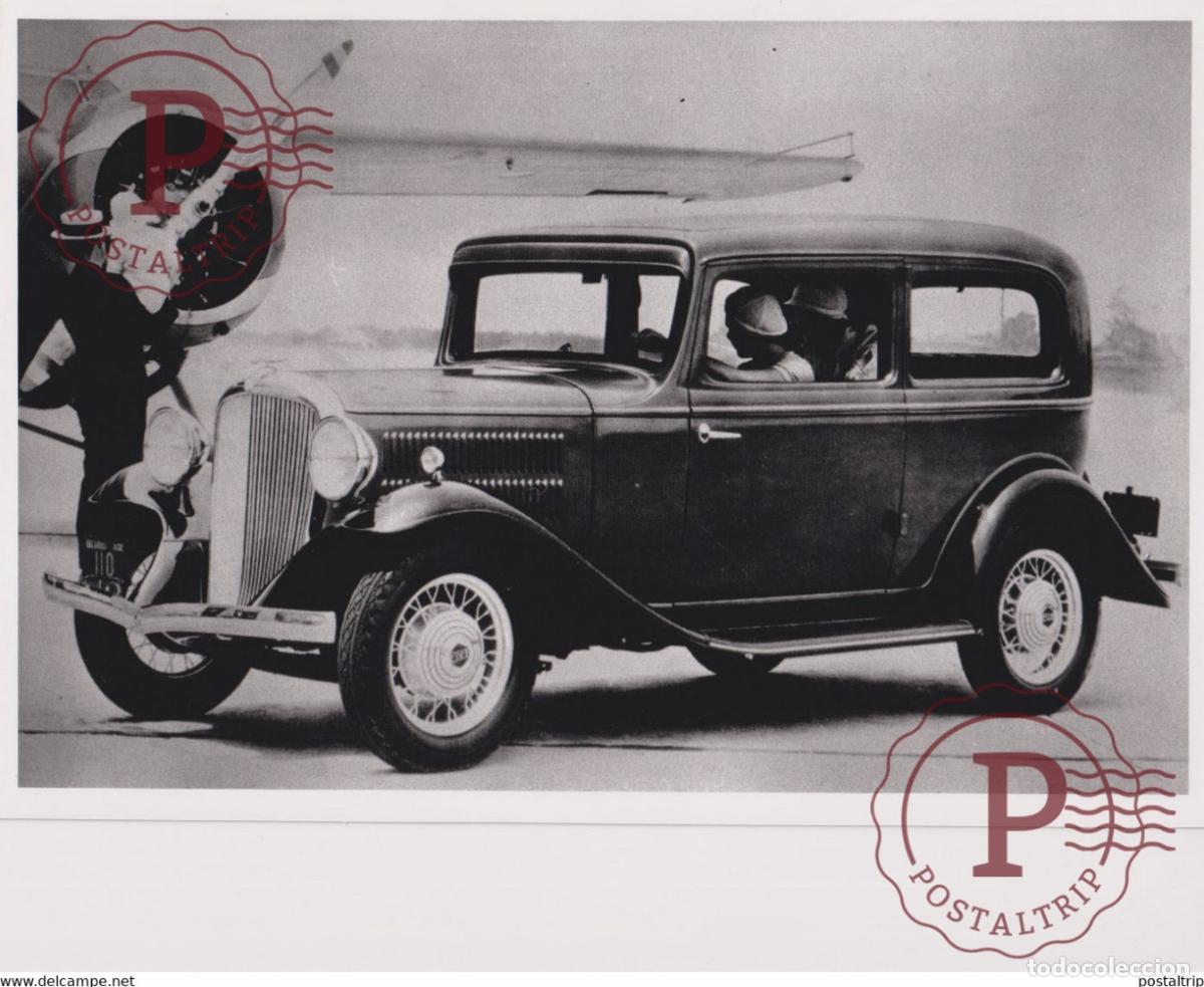 Coches y motocicletas: ESSEX TERRAPLANE 6 CYL SPECIAL COACH 1932 PUBLICITY AEROPLANE 24*16CM USA MOTOR CARS COCHES Bryan Go