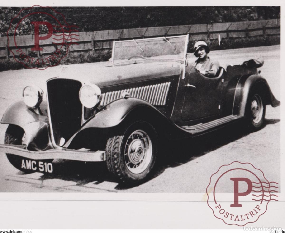 Coches y motocicletas: ESSEX TERRAPLANE 8 CYL 1933 VIOLET CORDERY SCOTTISH RALLY 24,5*16,5CM USA MOTOR CARS COCHES Bryan