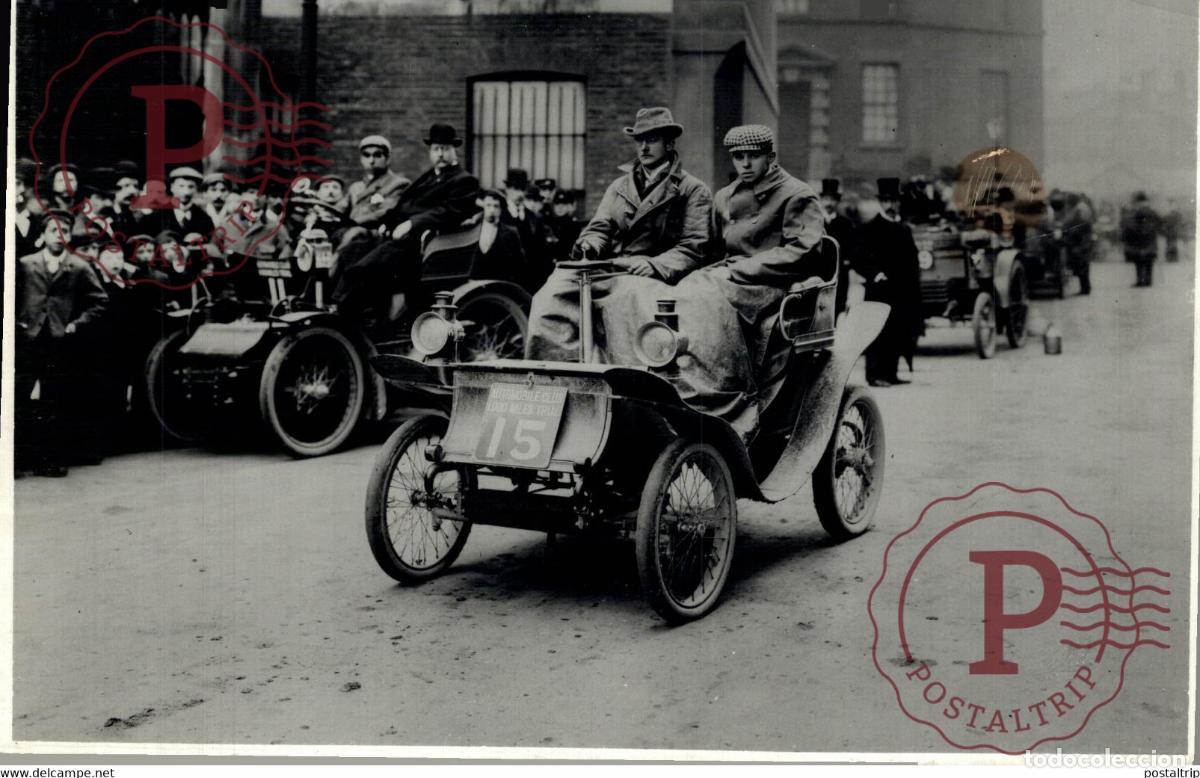 Coches y motocicletas: DE DION BOUTON 1899 HUBERT EGERTON AND GRIERSON 1000 MILLES TRIAL 19.5*13CM MOTOR CARS COCHES Bryan