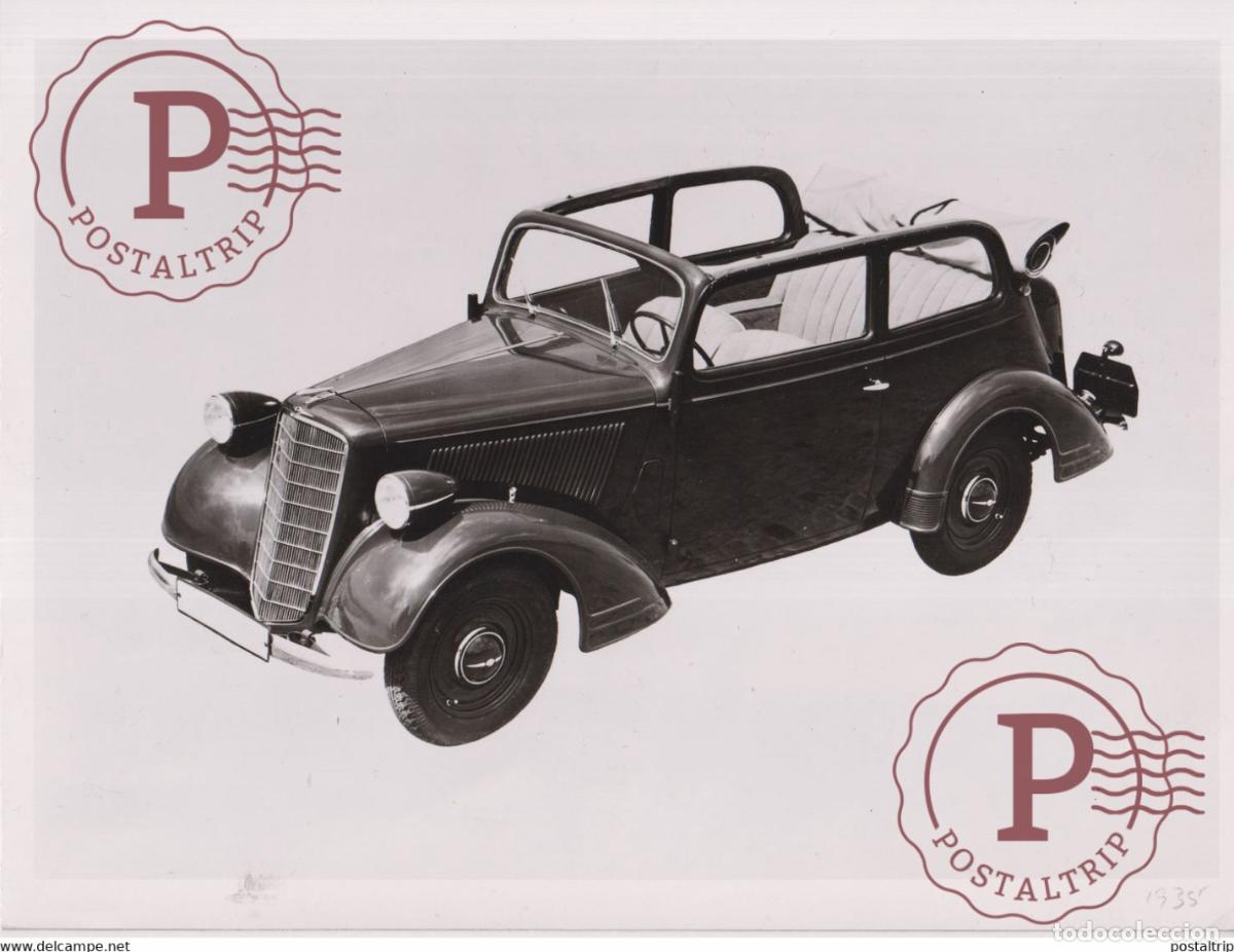 Coches y motocicletas: OPEL 2 LITER 1935 VIERSITZIGES KABRIOLETT CABRIOLET AUTOMOBILE 24*18CM MOTOR CARS COCHES Bryan Go