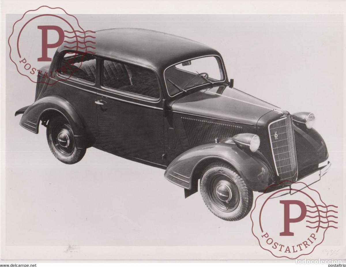 Coches y motocicletas: OPEL 2 LITER 1935 ZWEIT&Uuml;RIGE LIMOUSINE TWO DOOR SEDAN AUTOMOBILE 24*18CM MOTOR CARS COCHES Bryan