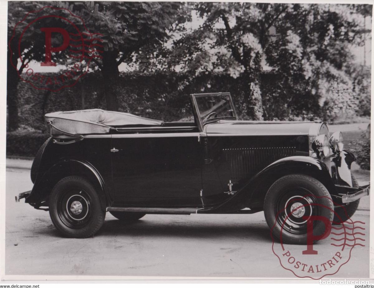 Coches y motocicletas: OPEL 1,8 LITER 1932 33 REGENT VIERSITZIGES CABRIOLET CAR AUTOMOBILE 24*18CM MOTOR CARS COCHES Bryan