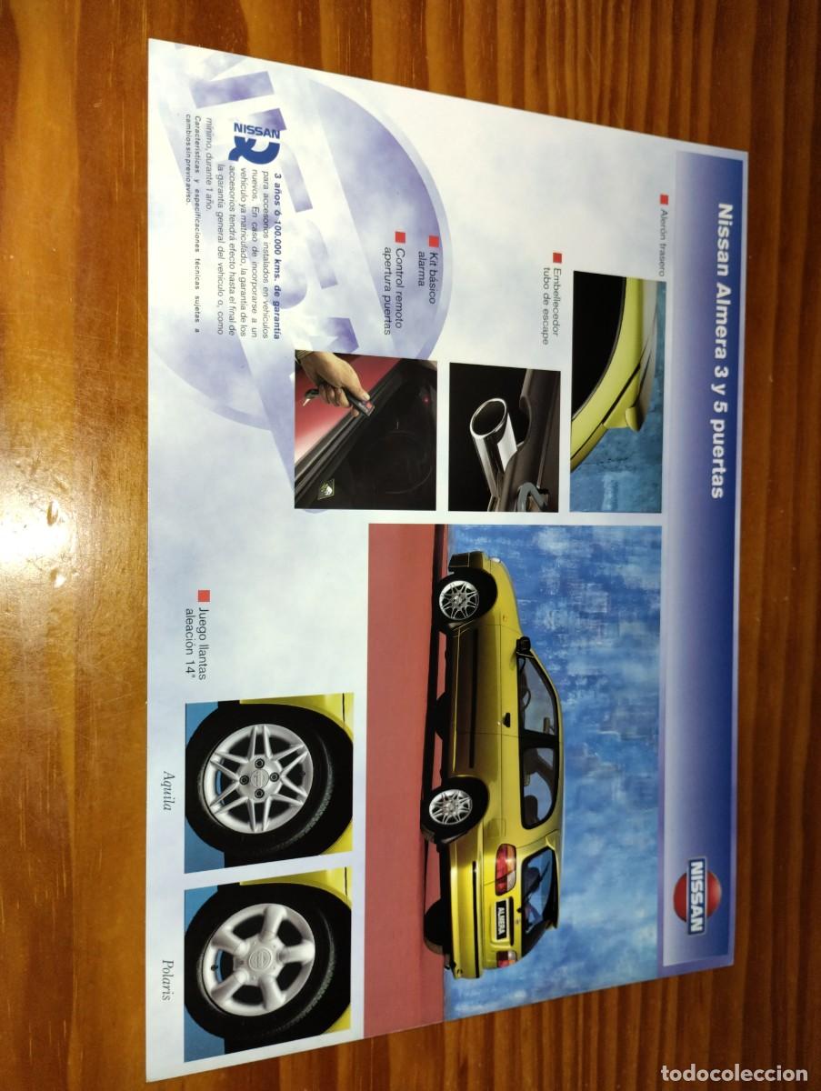Coches y motocicletas: Lote 4 hojas accesorios NISSAN ALMERA