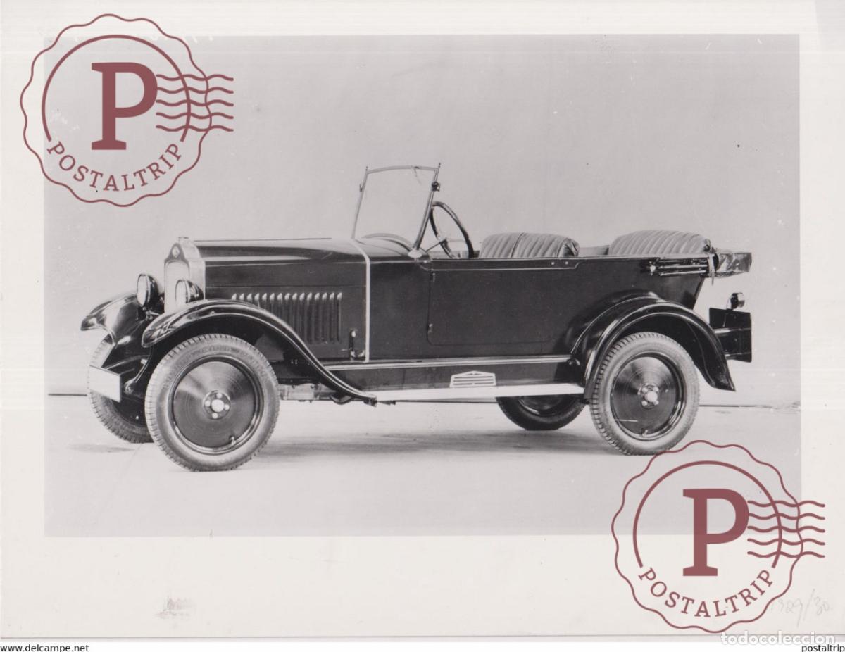 Coches y motocicletas: OPEL 420 PS 1,1 LITER OFFENER VIERSITZER 1929 FOUR SEATER AUTOMOBILE 24*18CM MOTOR CAR COCHES Brya