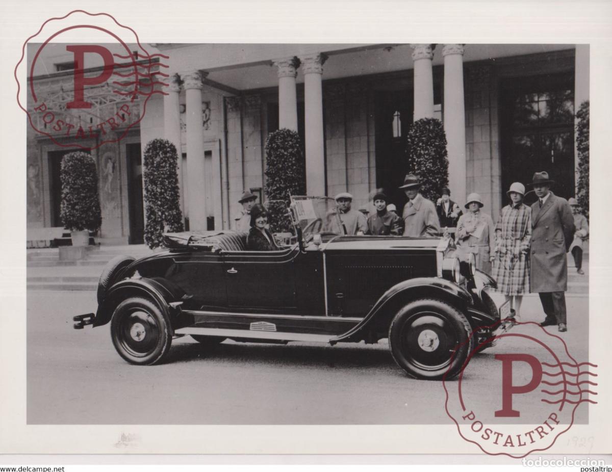 Coches y motocicletas: OPEL 840 PS 2 LITER 1929 SPORT ZWEISITZER MIT ZWEI NOTSITZEN 2 SEATER 24*18CM MOTOR CAR COCHES Brya