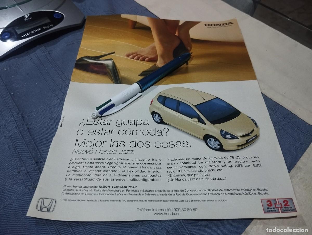 Coches y motocicletas: COCHE HONDA JAZZ CLIPPING ANUNCIO PUBLICIDAD REVISTA BONITO PARA ENMARCAR