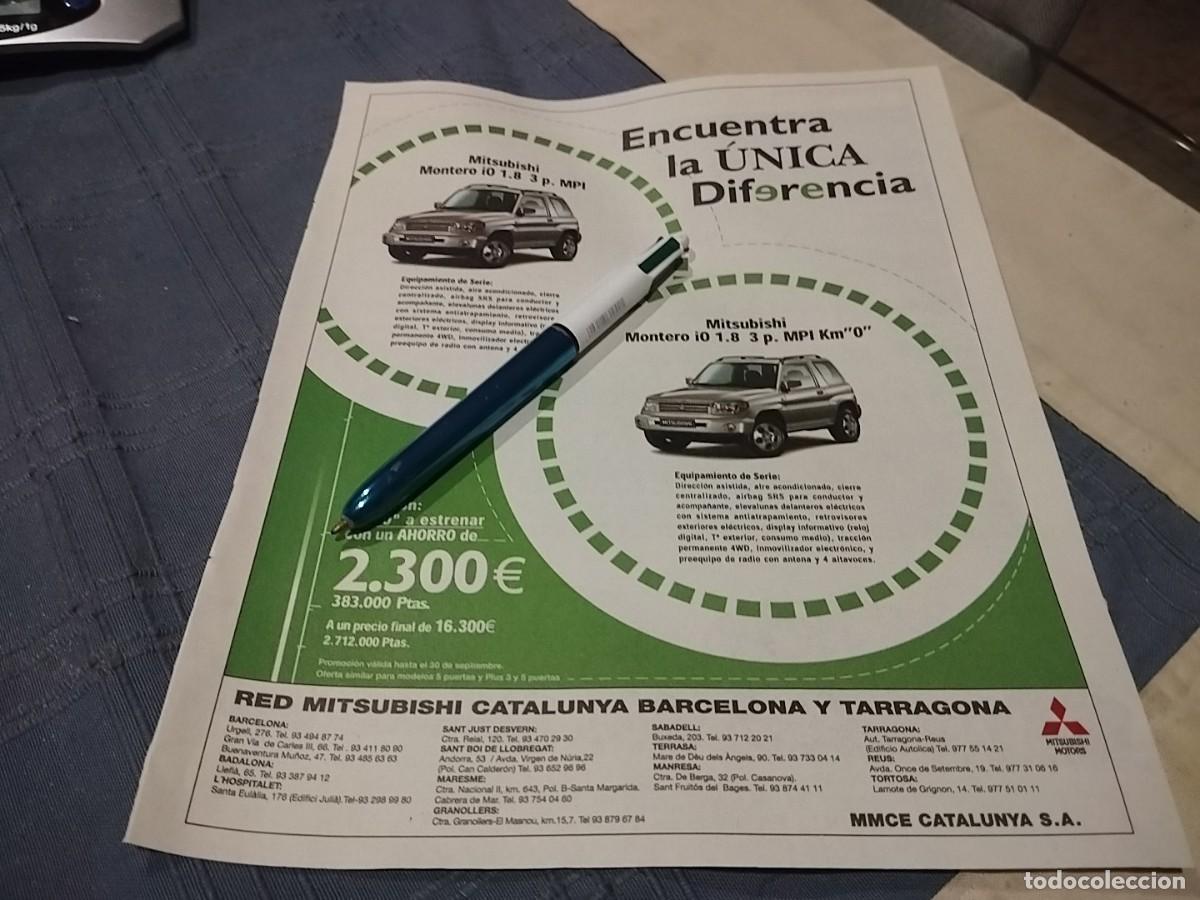 Coches y motocicletas: MITSUBISHI MONTERO CLIPPING ANUNCIO PUBLICIDAD REVISTA 2002 BONITO PARA ENMARCAR