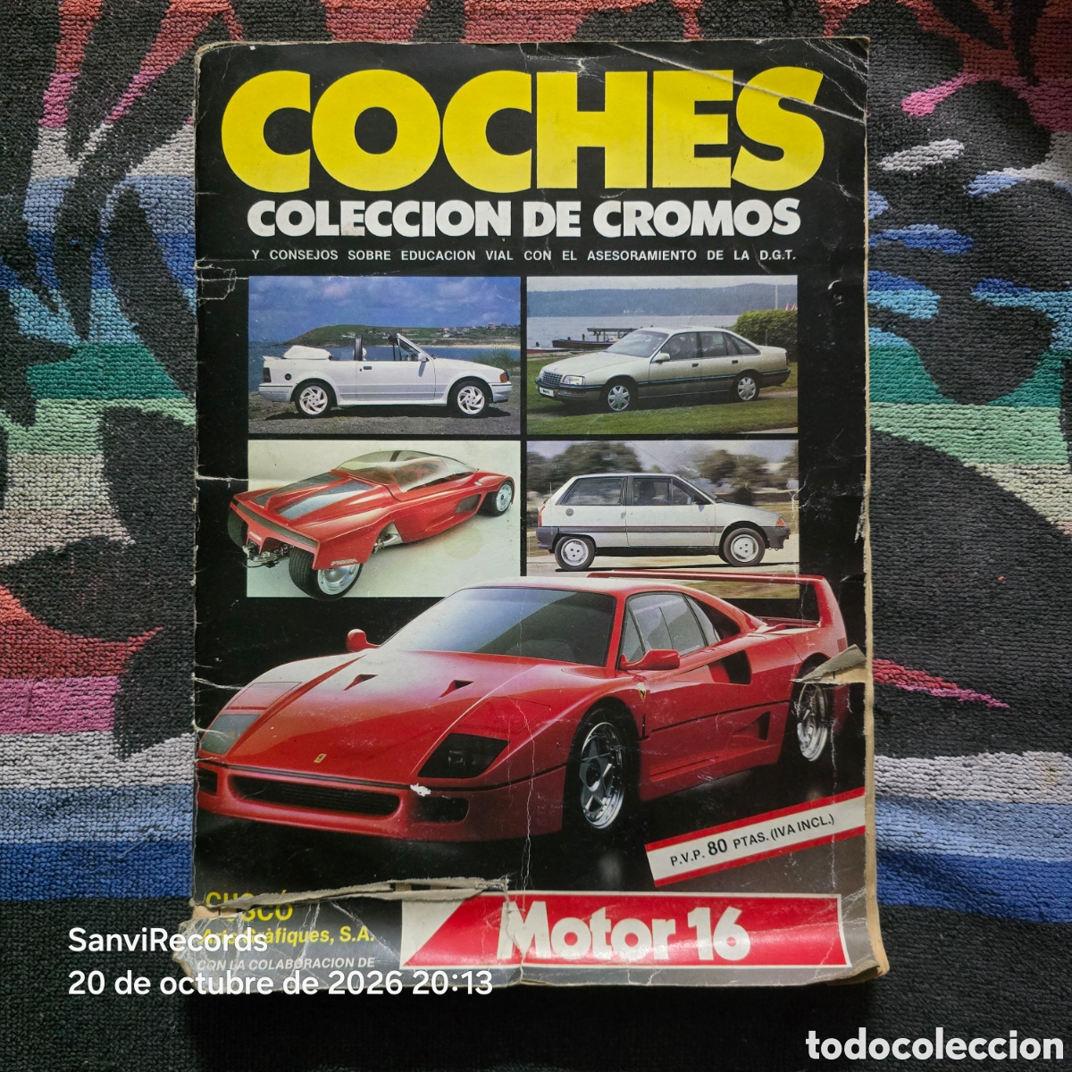 Coches y motocicletas: &Aacute;LBUM COCHES, COLECCI&Oacute;N DE CROMOS, MOTOR 16 [INCOMPLETO]