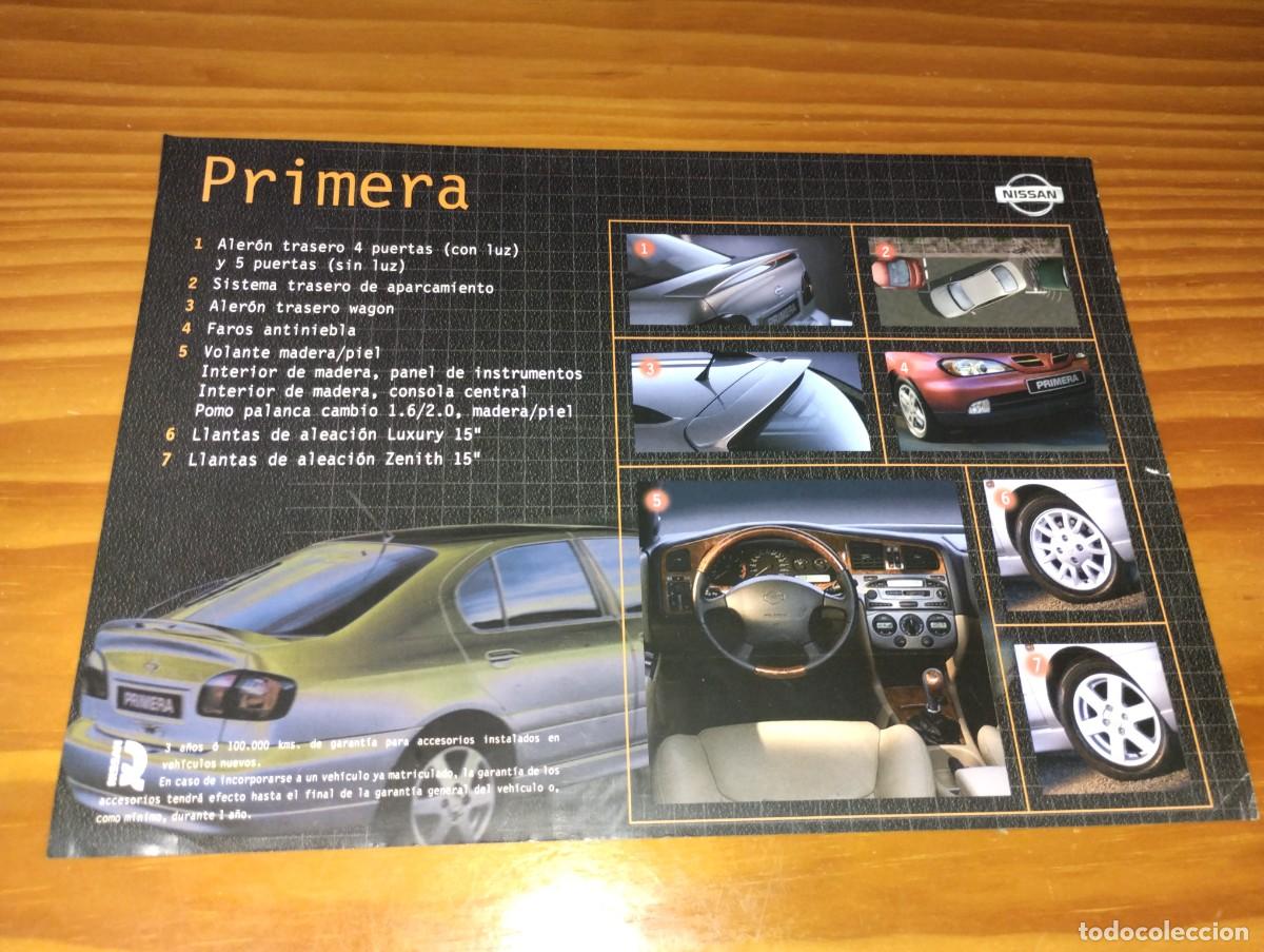 Coches y motocicletas: Hoja accesorios Nissan primera