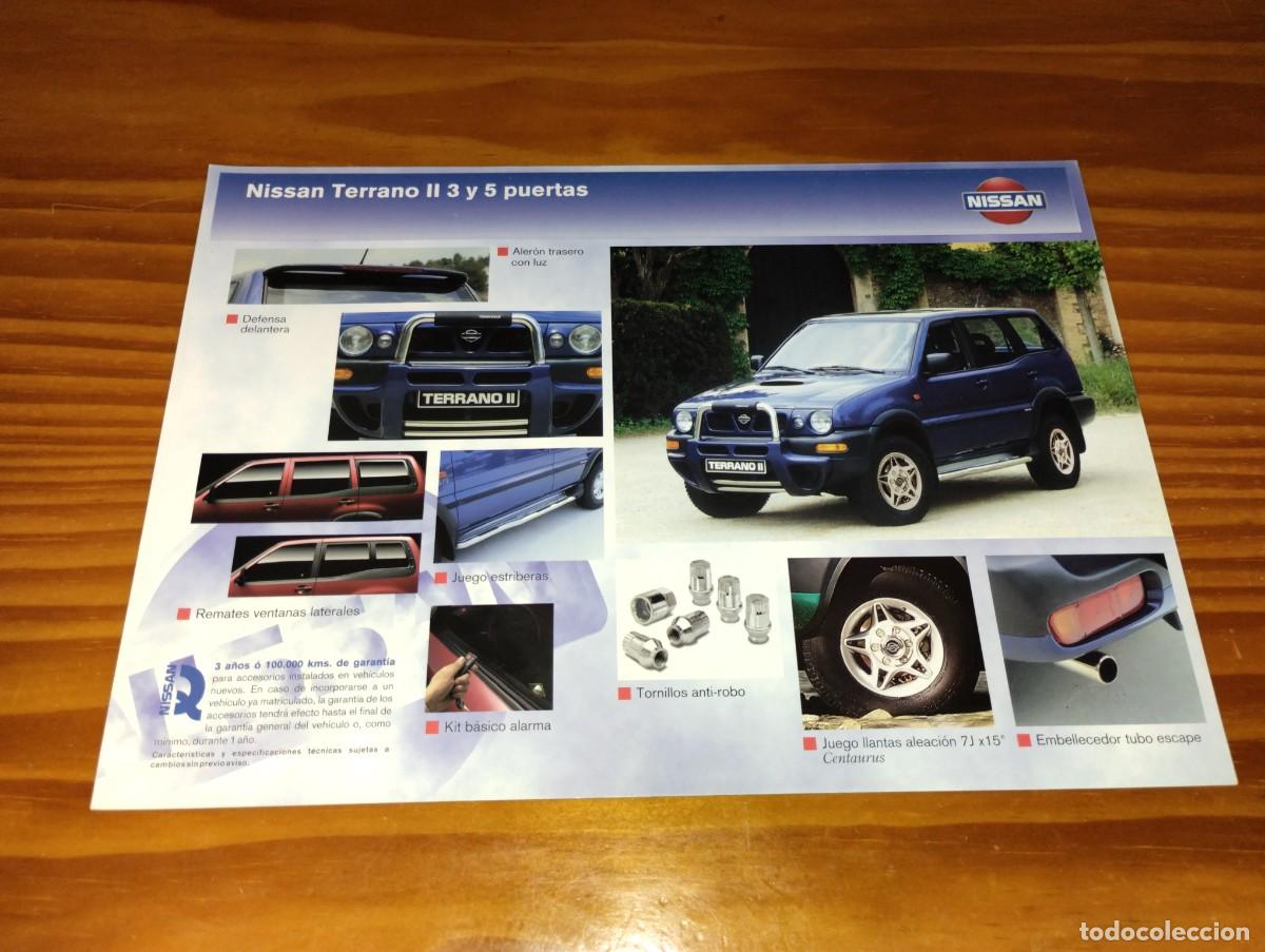 Coches y motocicletas: Lote 3 Hojas accesorios Nissan Terrano II