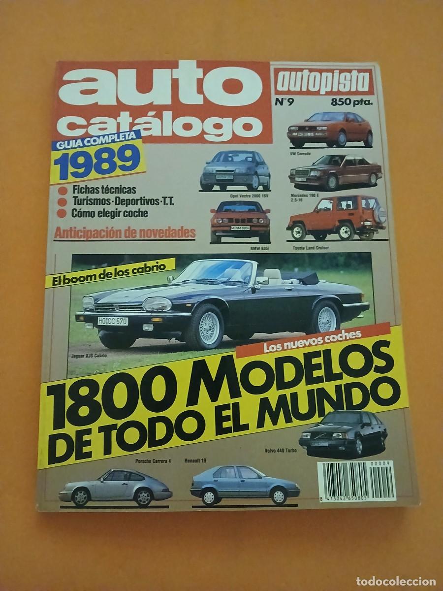 Coches y motocicletas: Auto catalogo anual de 1989