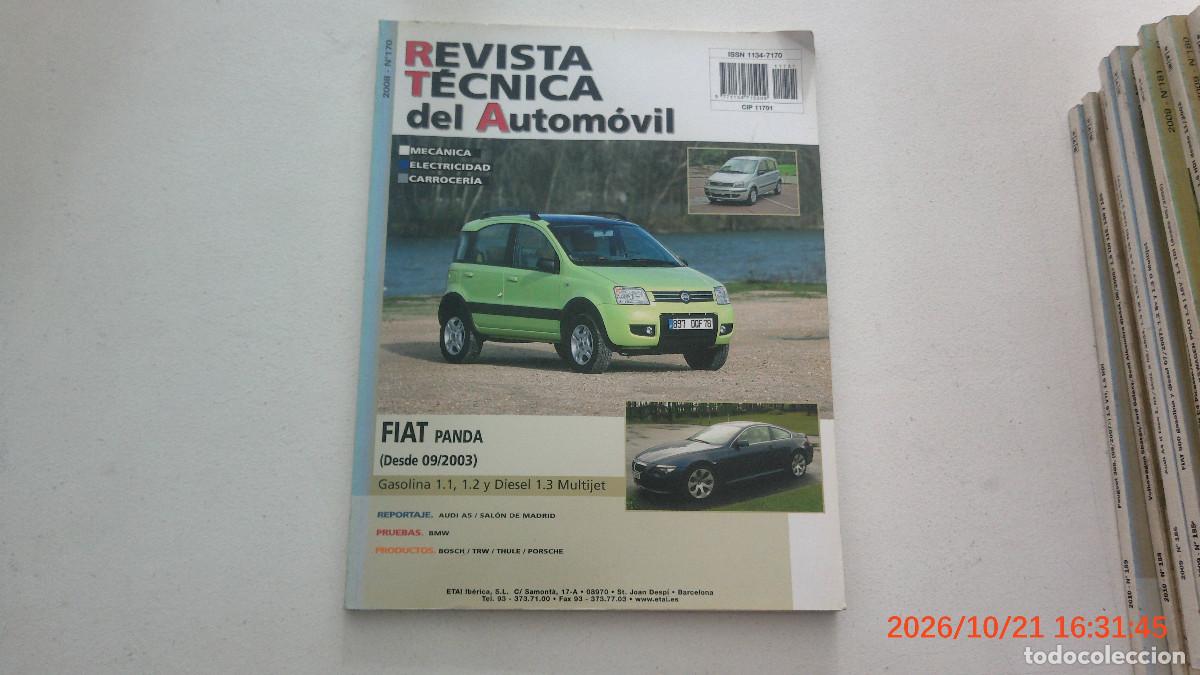 Coches y motocicletas: REVISTA TECNICA DEL AUTOMOVIL RTA 170 FIAT PANDA