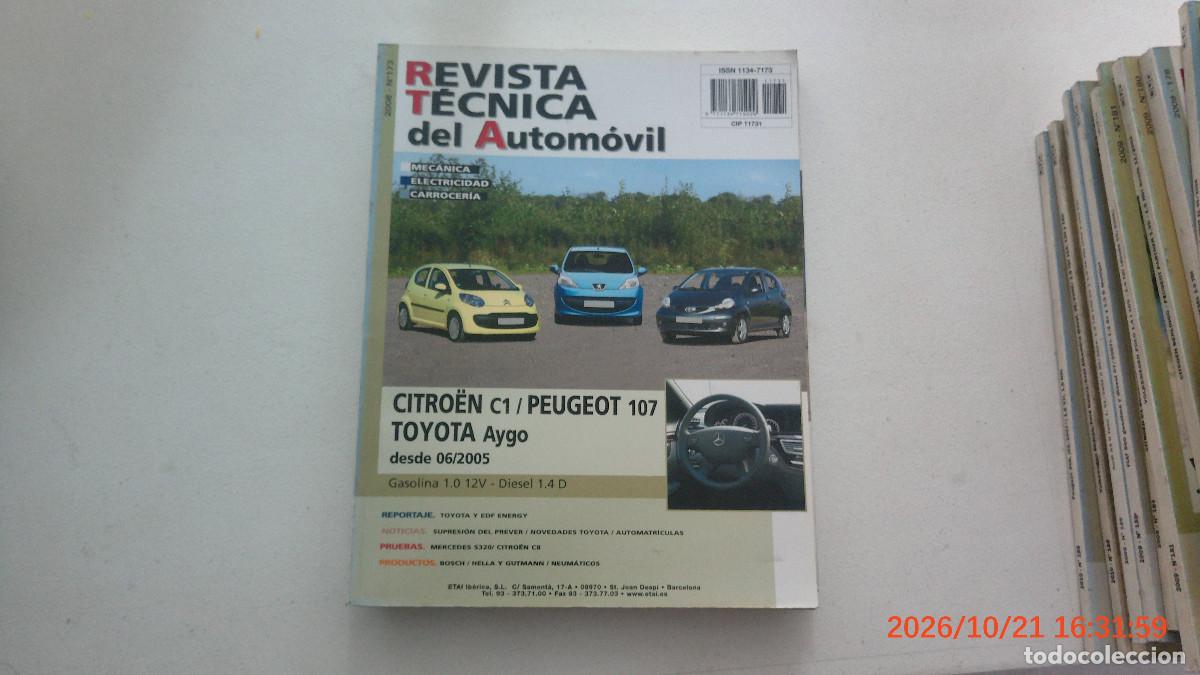 Coches y motocicletas: REVISTA TECNICA DEL AUTOMOVIL RTA 173 CITROEN C1 PEUGEOT 107 TOYOTA AIGO