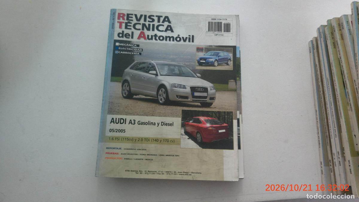 Coches y motocicletas: REVISTA TECNICA DEL AUTOMOVIL RTA 174 AUDI A3 GASOLINA Y DIESEL 2005