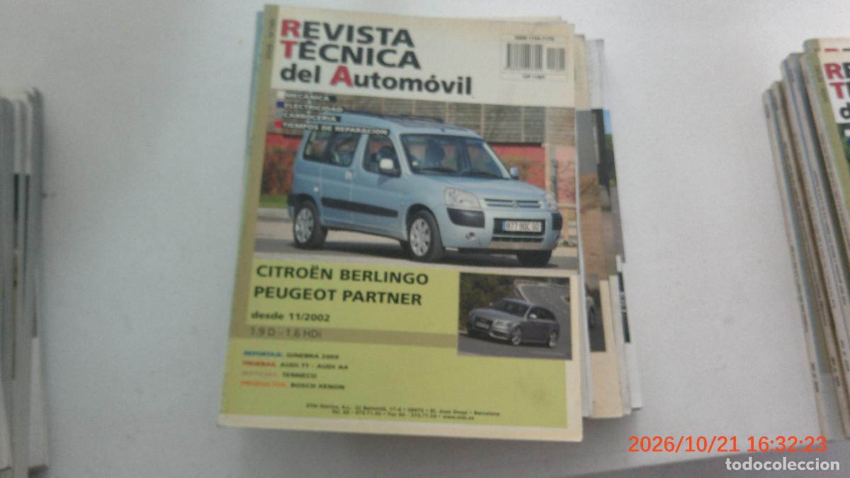 Coches y motocicletas: REVISTA TECNICA DEL AUTOMOVIL RTA 180 CITROEN BERLINGO PEUGEOT PARTNER 2002