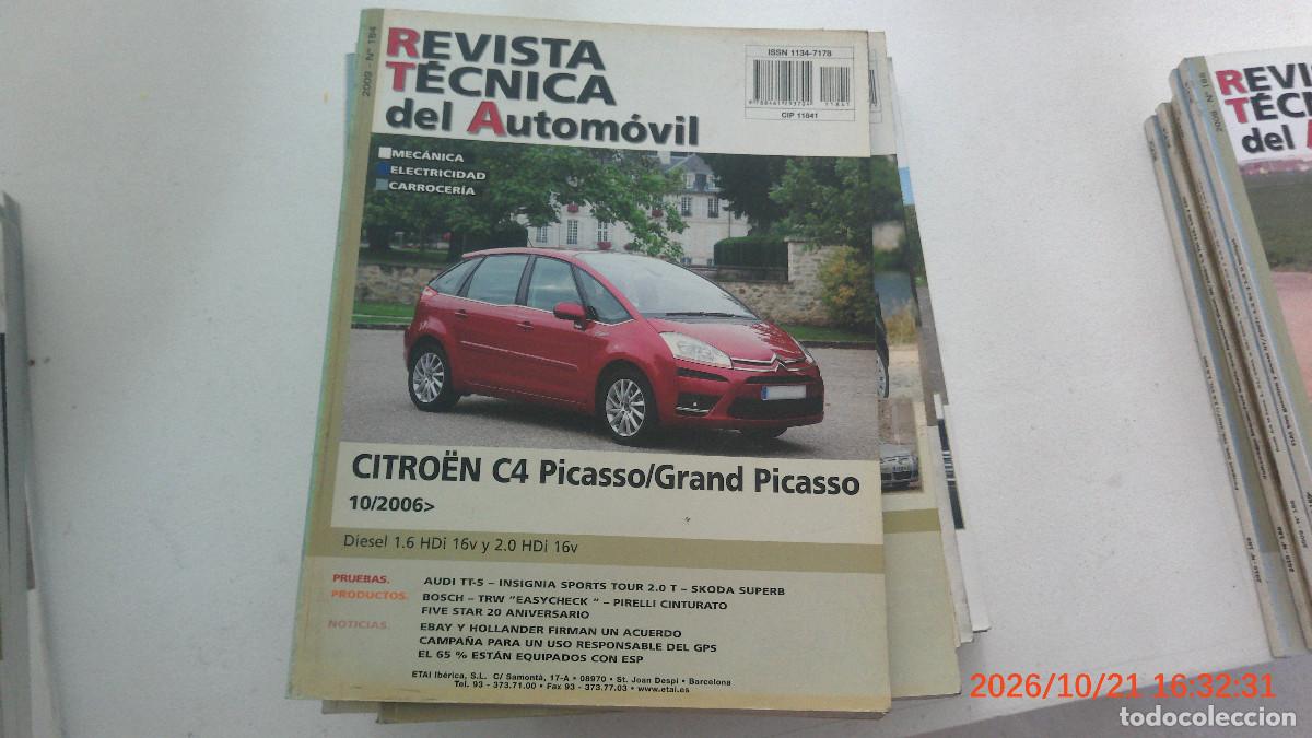 Coches y motocicletas: REVISTA TECNICA DEL AUTOMOVIL RTA 184 CITROEN C4 PICASSO GRAND PICASSO