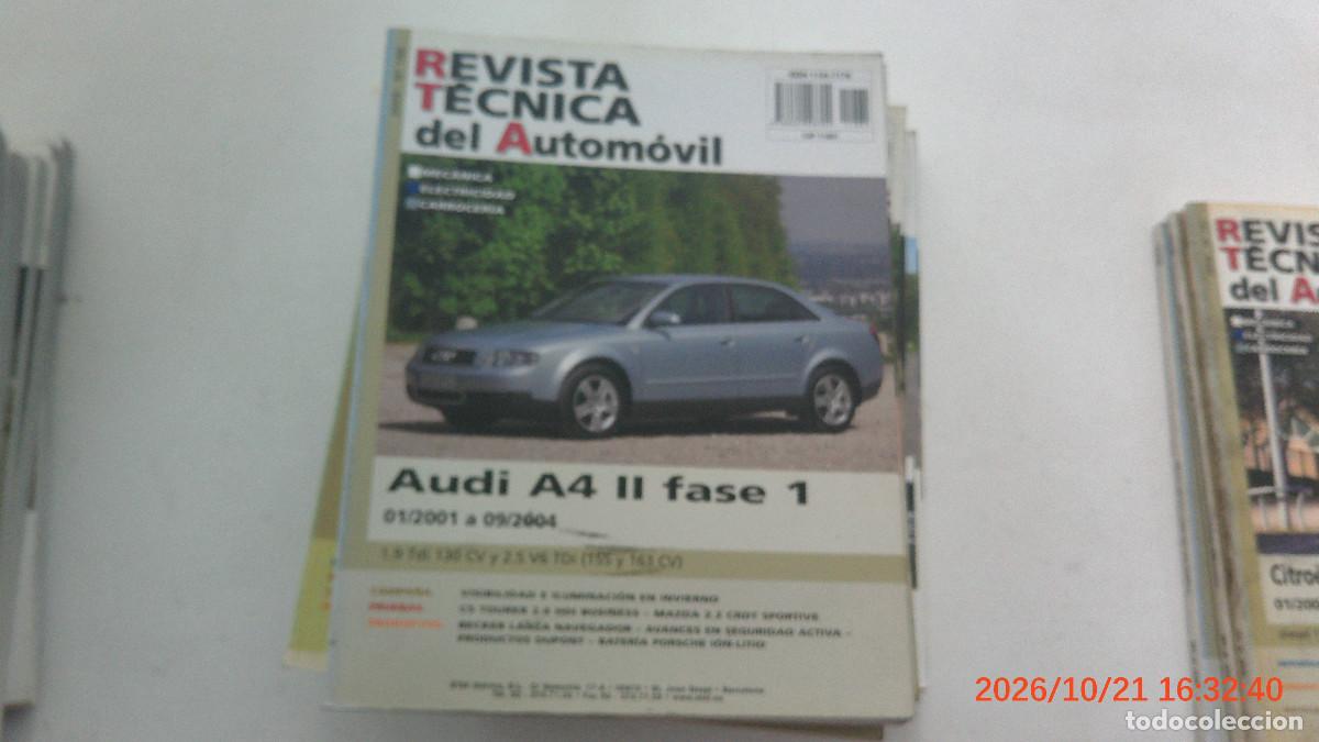 Coches y motocicletas: REVISTA TECNICA DEL AUTOMOVIL RTA 185 AUDI A4 II FASE 1 2001 2004