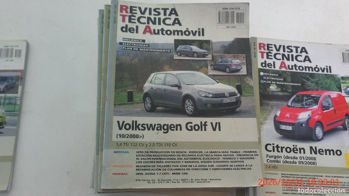 Coches y motocicletas: REVISTA TECNICA DEL AUTOMOVIL RTA 191 VOLKSWAGEN GOLF VI 2008