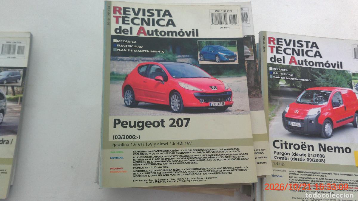 Coches y motocicletas: REVISTA TECNICA DEL AUTOMOVIL RTA 193 PEUGETOT 207 2006