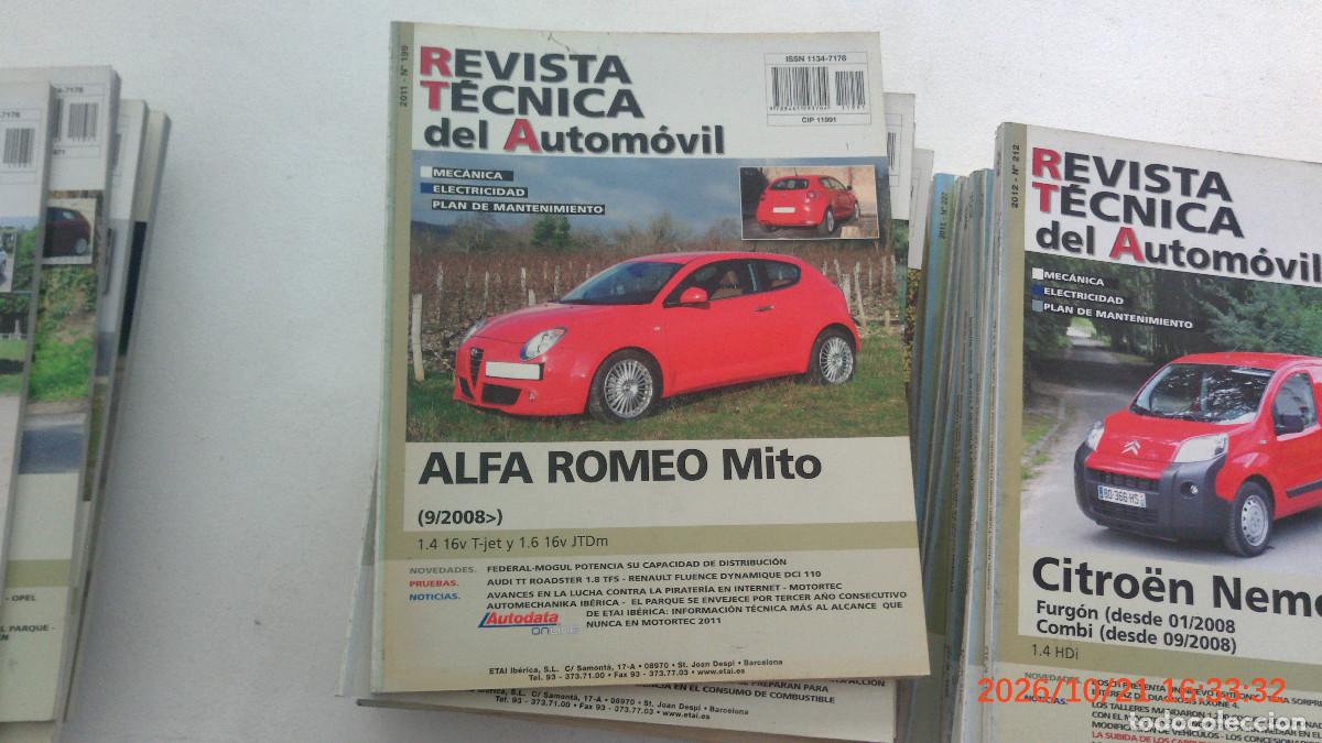 Coches y motocicletas: REVISTA TECNICA DEL AUTOMOVIL RTA 199 ALFA ROMEO MITO