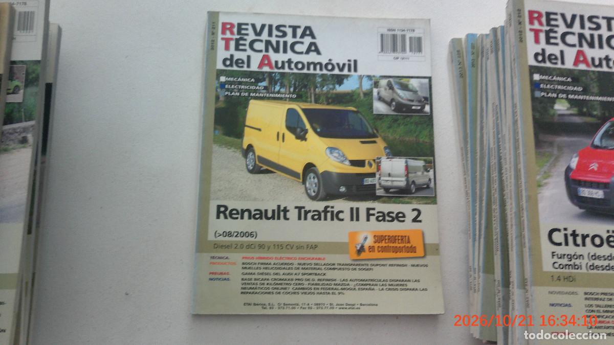 Coches y motocicletas: REVISTA TECNICA DEL AUTOMOVIL RTA 211 RENAULT TRAFIIC II FASE 2 2006