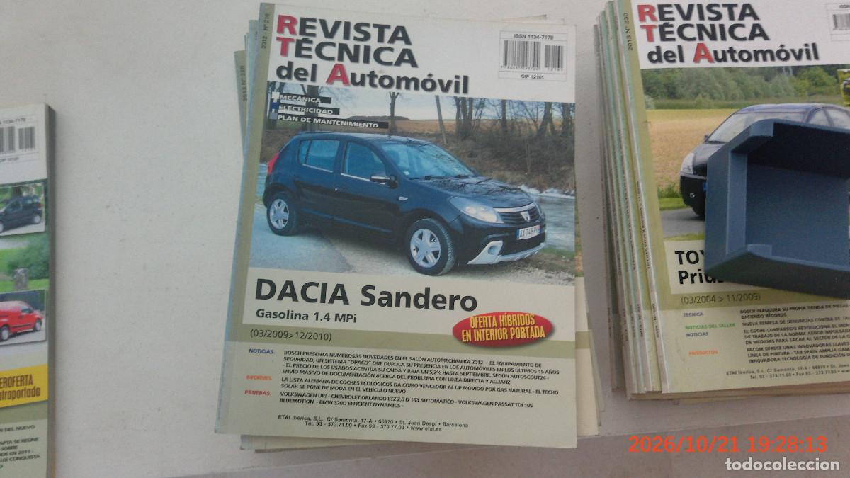 Coches y motocicletas: REVISTA TECNICA AUTOMOVIL RTA 216 DACIA SANDERO GASOLINA