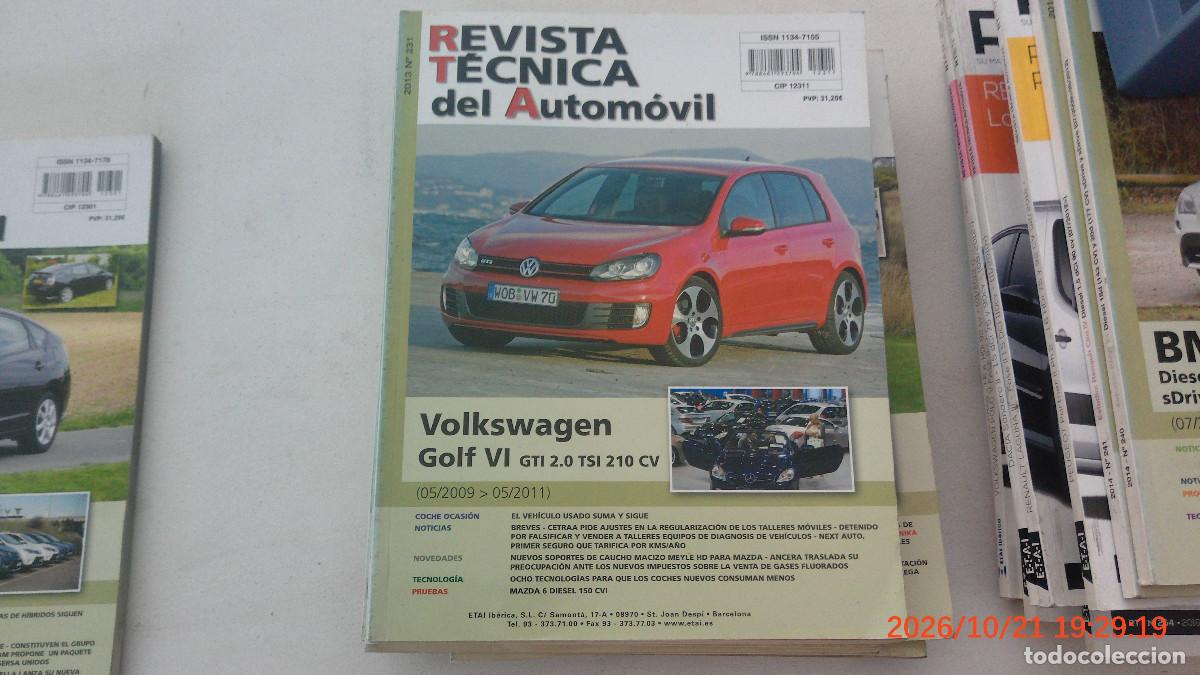 Coches y motocicletas: REVISTA TECNICA AUTOMOVIL RTA 231 VOLKSWAGEN GOLF VI
