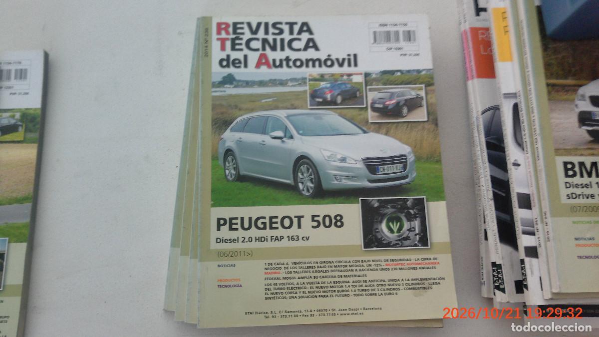Coches y motocicletas: REVISTA TECNICA AUTOMOVIL RTA 236 PEUGEOT 508 DIESEL