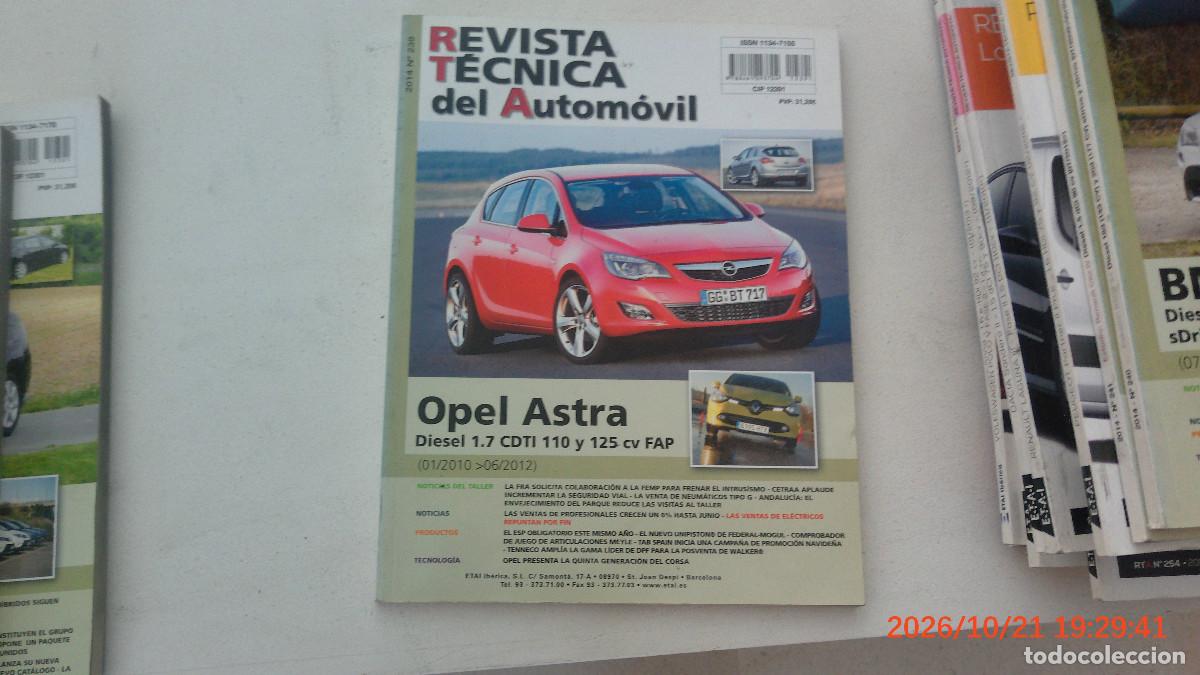 Coches y motocicletas: REVISTA TECNICA AUTOMOVIL RTA 239 OPEL ASTRA DIESEL 1.7