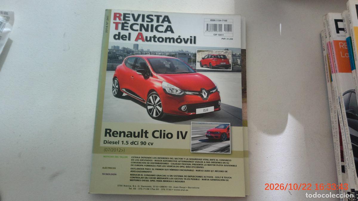 Coches y motocicletas: REVISTA TECNICA AUTOMOVIL RTA 241 RENAULT CLIO IV DIESEL
