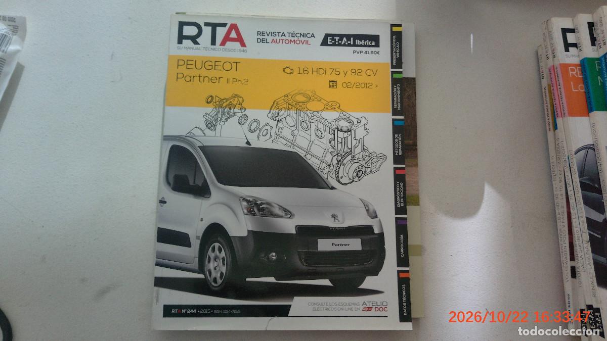 Coches y motocicletas: REVISTA TECNICA AUTOMOVIL RTA 244 PEUGEOT PARTNER II PH 2