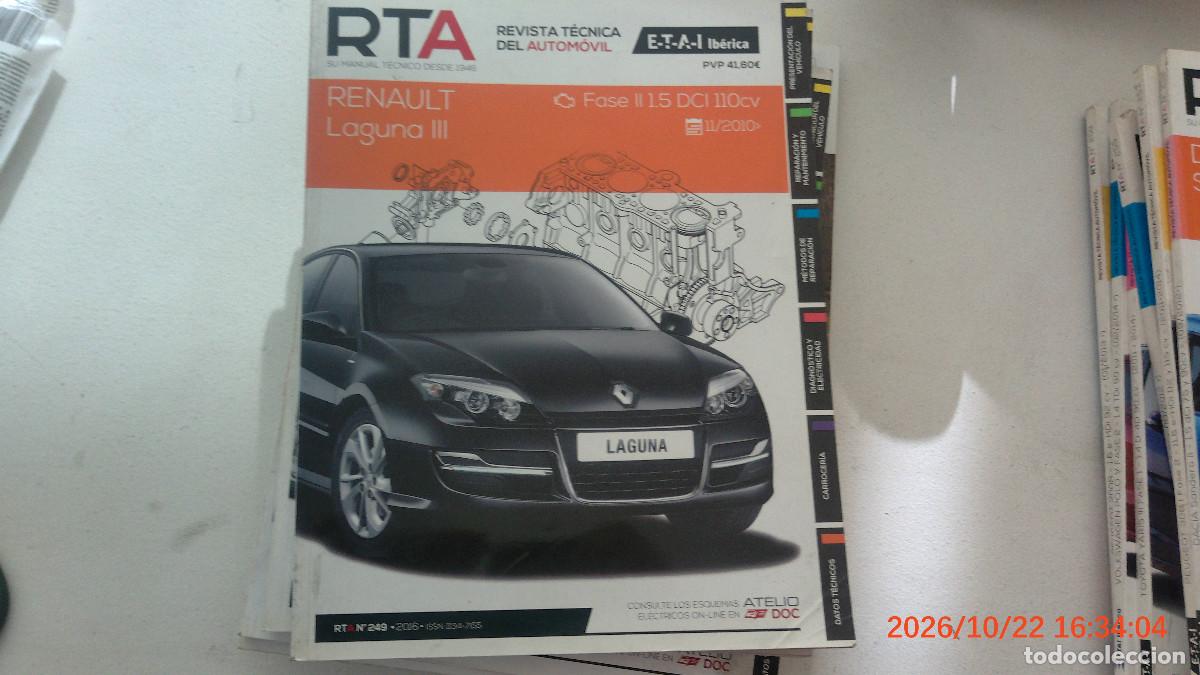 Coches y motocicletas: REVISTA TECNICA AUTOMOVIL RTA 249 RENAULT LAGUNA III FASE II DCI