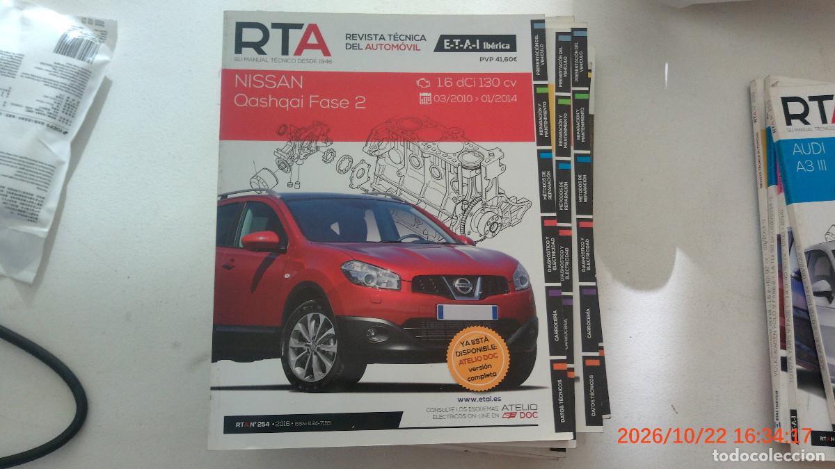 Coches y motocicletas: REVISTA TECNICA AUTOMOVIL RTA 254 NISSAN GASHQAI FASE 2 DCI