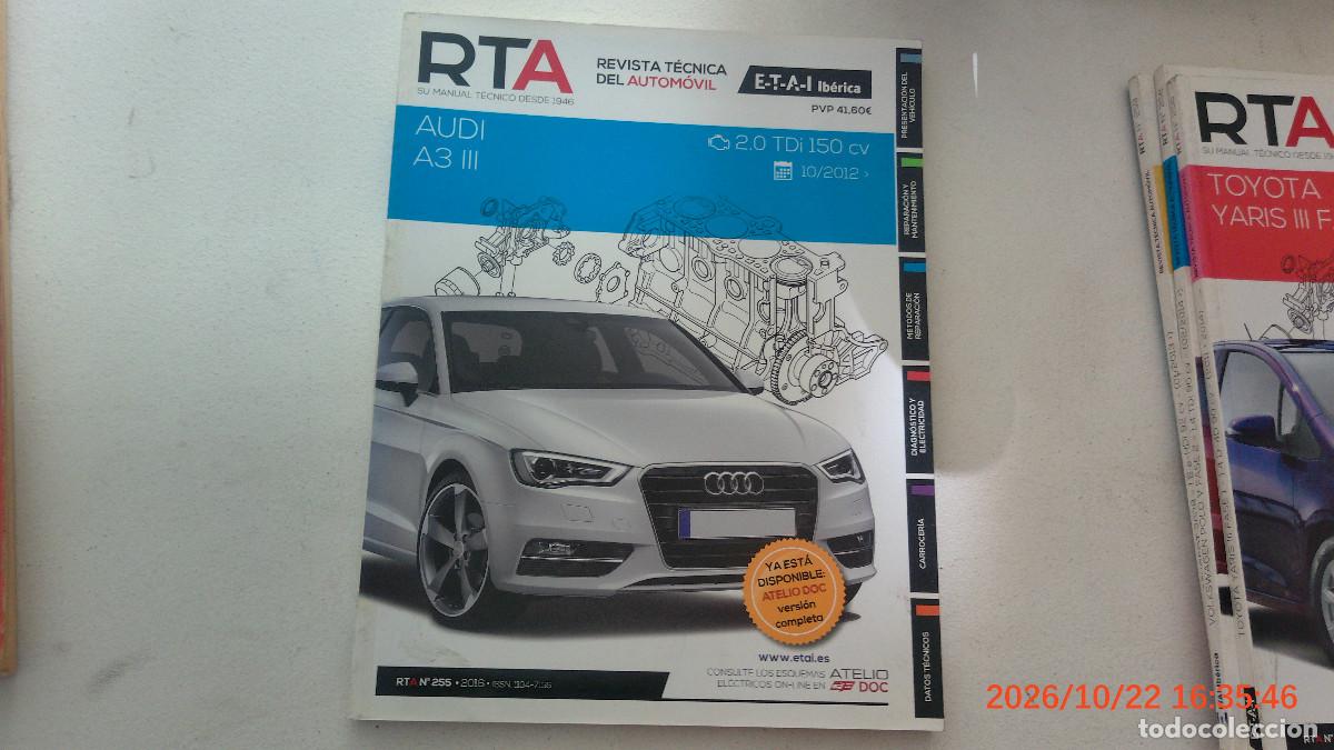 Coches y motocicletas: REVISTA TECNICA AUTOMOVIL RTA 255 AUDI A3 III 2.0 TDI