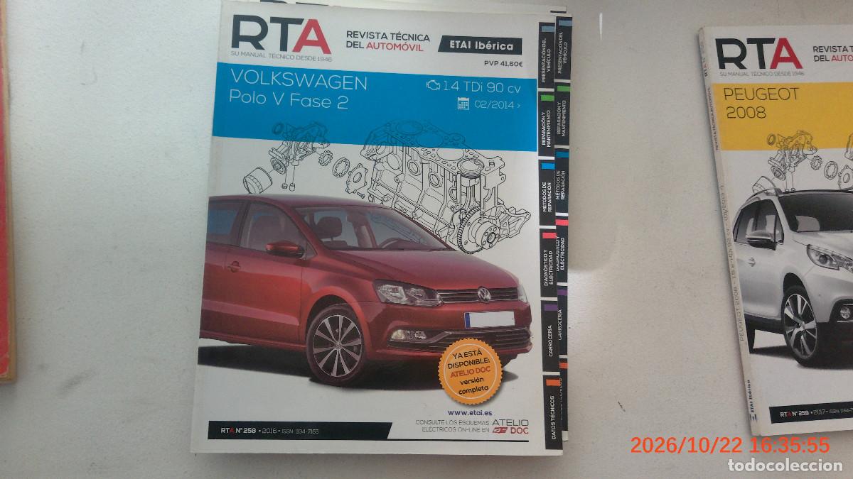 Coches y motocicletas: REVISTA TECNICA AUTOMOVIL RTA 258 VOLKSWAGEN POLO V FASE 2