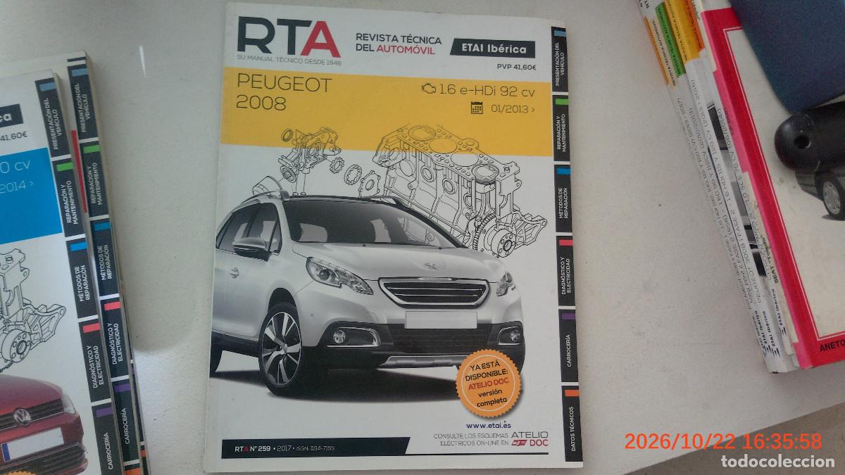 Coches y motocicletas: REVISTA TECNICA AUTOMOVIL RTA 259 PEUGEOT 2008 HDI
