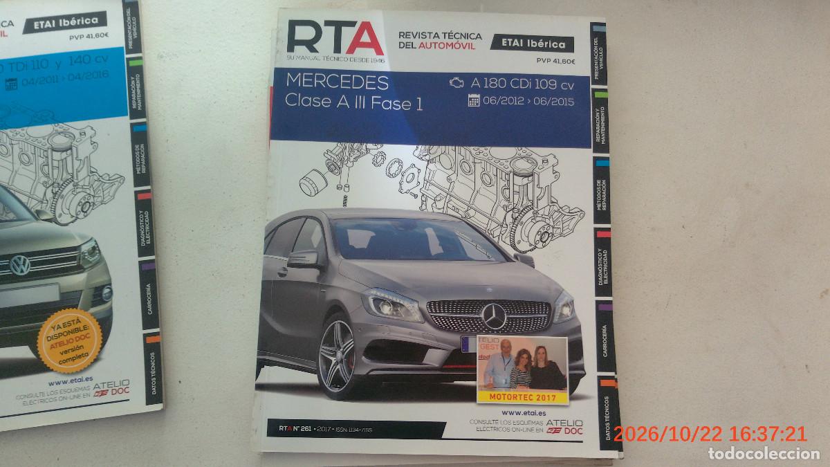 Coches y motocicletas: REVISTA TECNICA AUTOMOVIL RTA 261 MERCEDES CLASE A III FASE 1