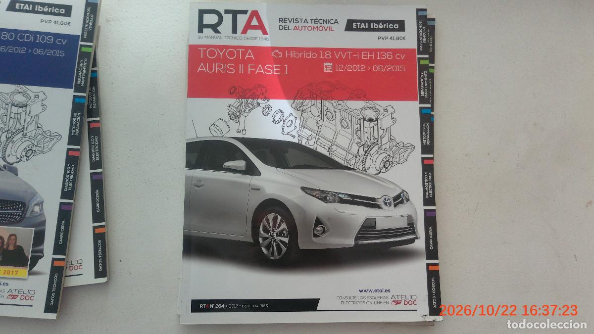 Coches y motocicletas: REVISTA TECNICA AUTOMOVIL RTA 264 TOYOTA AURIS II FASE 1 HIBRIDO