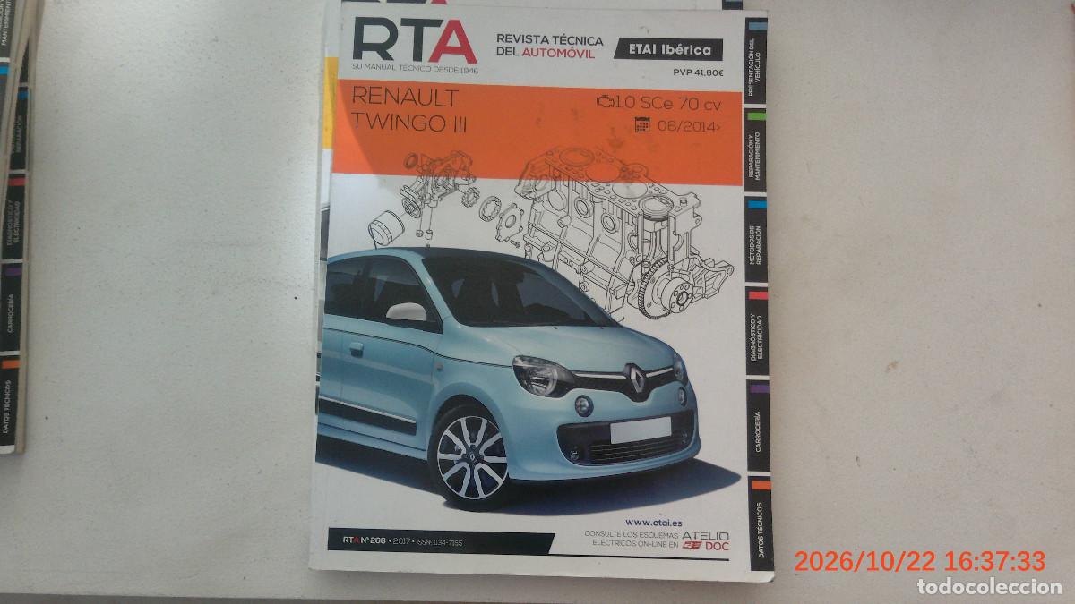 Coches y motocicletas: REVISTA TECNICA AUTOMOVIL RTA 266 RENAULT TWINDO III SCE