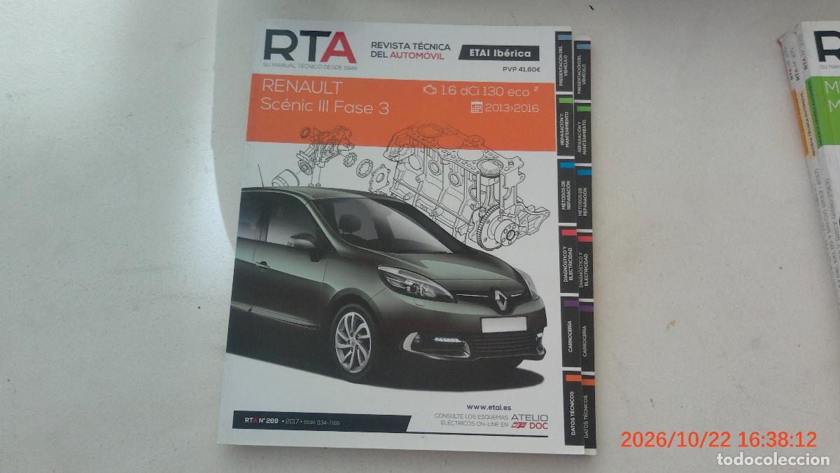 Coches y motocicletas: REVISTA TECNICA AUTOMOVIL RTA 269 RENAULT SCENIC III FASE 3