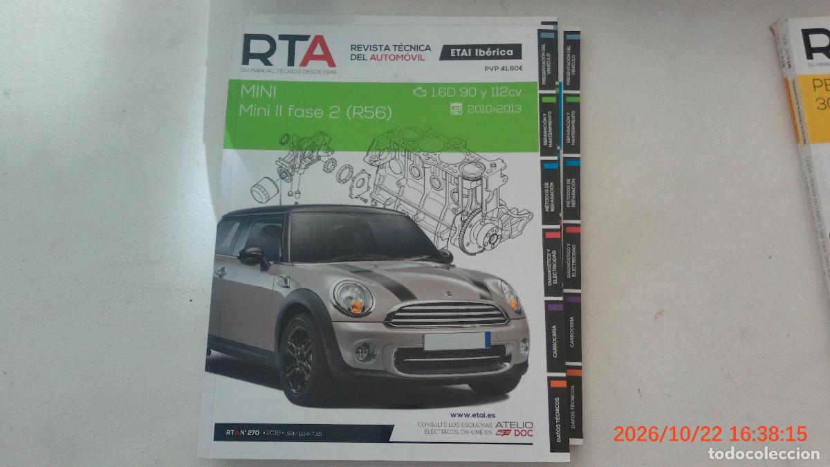 Coches y motocicletas: REVISTA TECNICA AUTOMOVIL RTA 270 MINI FII FASE 2 R56 1.6D