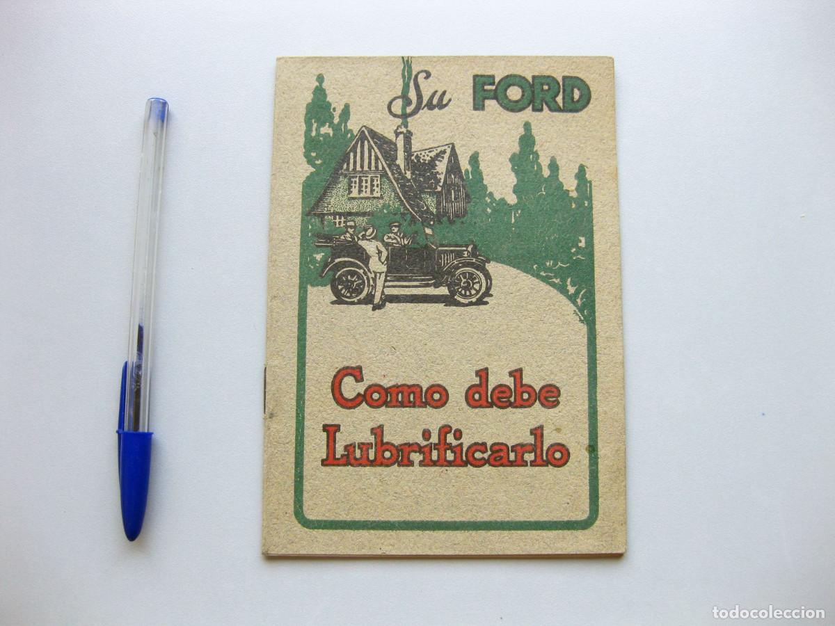 Coches y motocicletas: Manual de lubrificaci&oacute;n del Ford Modelo T. Vacuum Oil Company. Gargoyle Mobiloil. 1924.