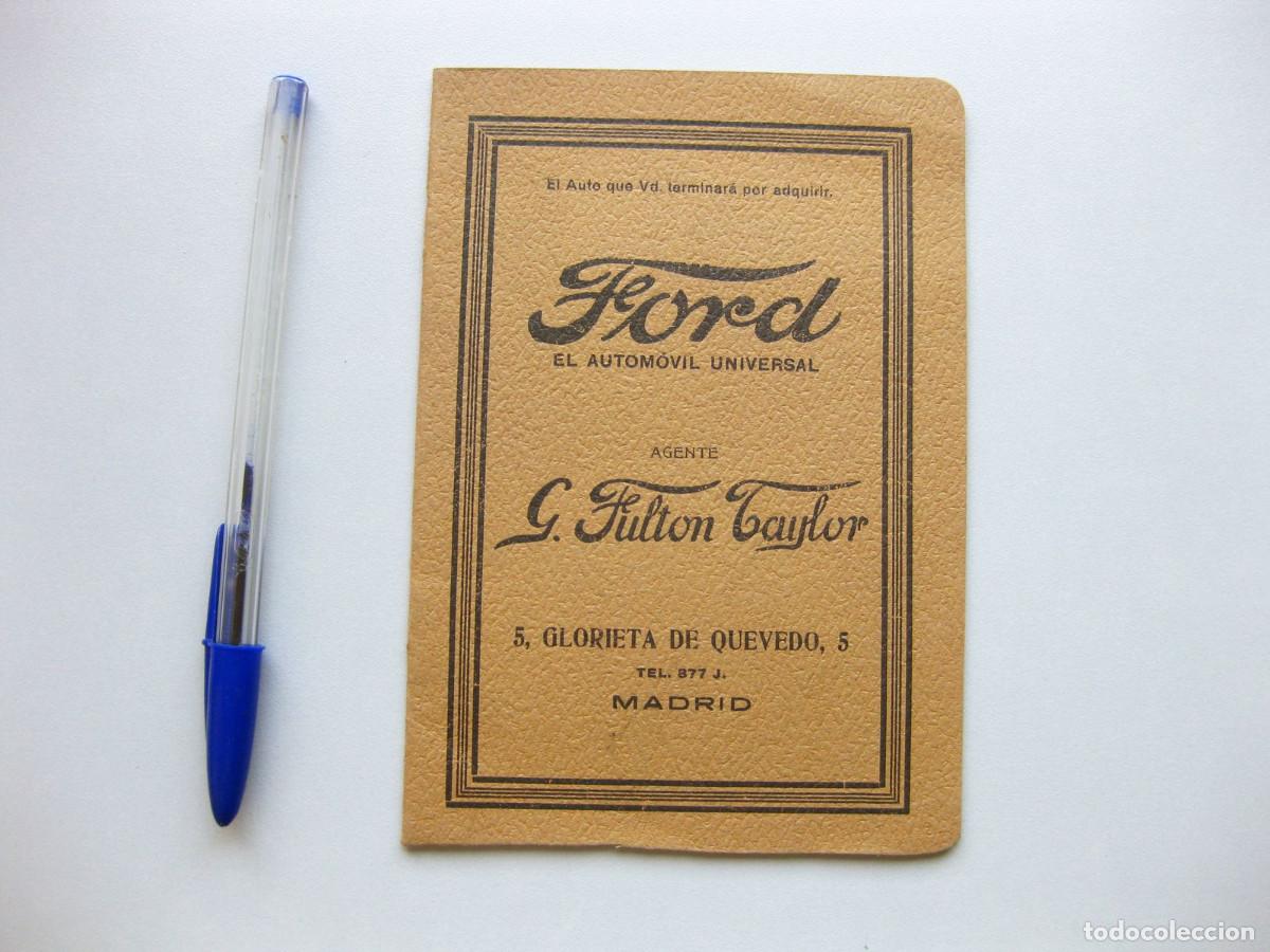 Coches y motocicletas: Cat&aacute;logo con los diferenes Modelos de Ford T. Tractor, Taxi, Omnibus, etc. Fulton Taylor, Madrid.
