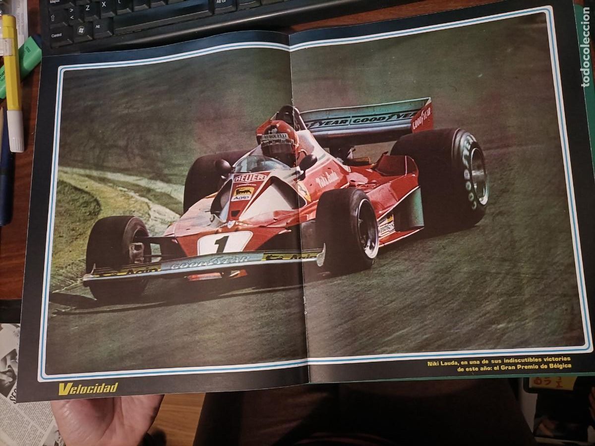 Coches y motocicletas: NIKI LAUDA. GRAN PREMIO DE B&Eacute;LGICA. P&Oacute;STER. 1976
