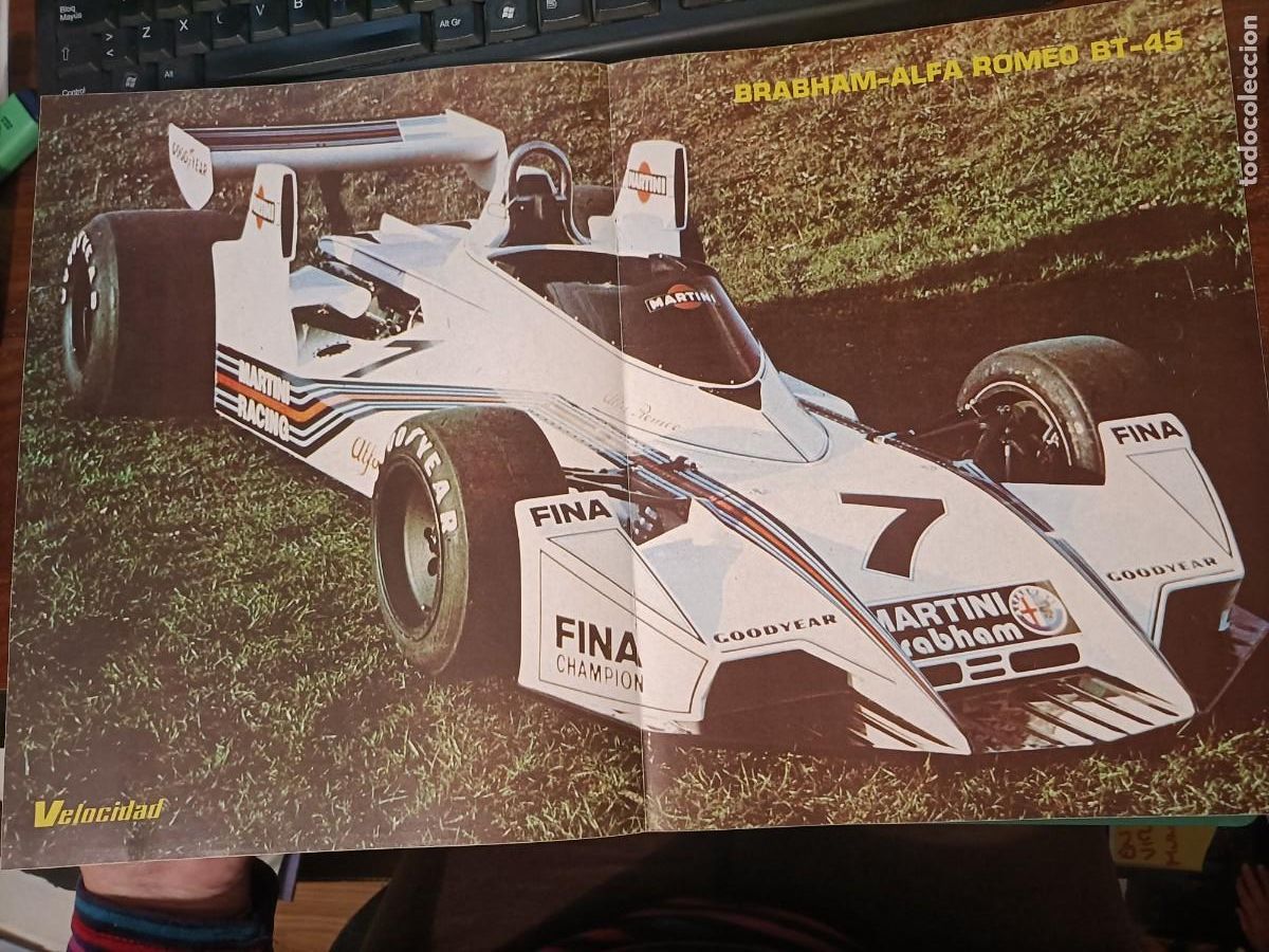Coches y motocicletas: BRABHAM-ALFA ROMEO BT-45. P&Oacute;STER.