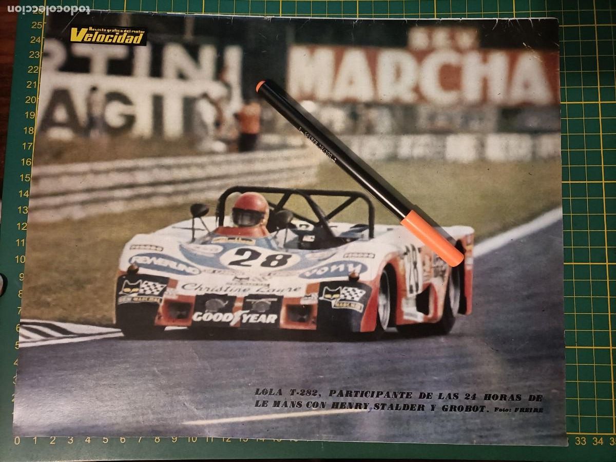 Coches y motocicletas: HENRY, STALDER Y GROBOT. LOLA T-282. LE MANS P&Oacute;STER. 1973