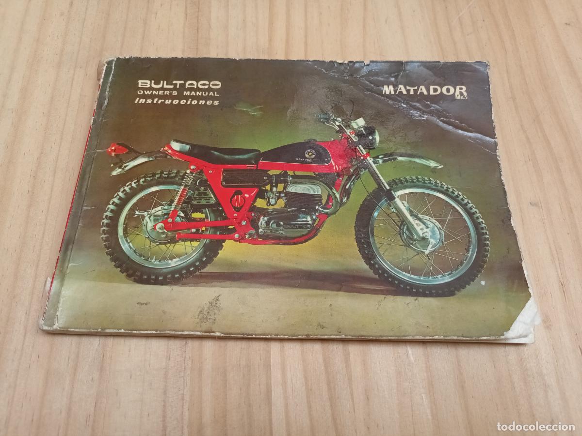 Coches y motocicletas: CATAOLOGO MANUAL INSTRUCCIONES MOTO BULTACO MATADOR 1970