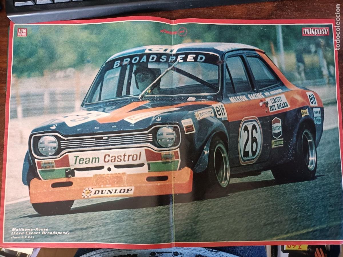 Coches y motocicletas: MATTHEWS-ROUSE. FORD ESCORT BROADSPEED. P&Oacute;STER. 1972