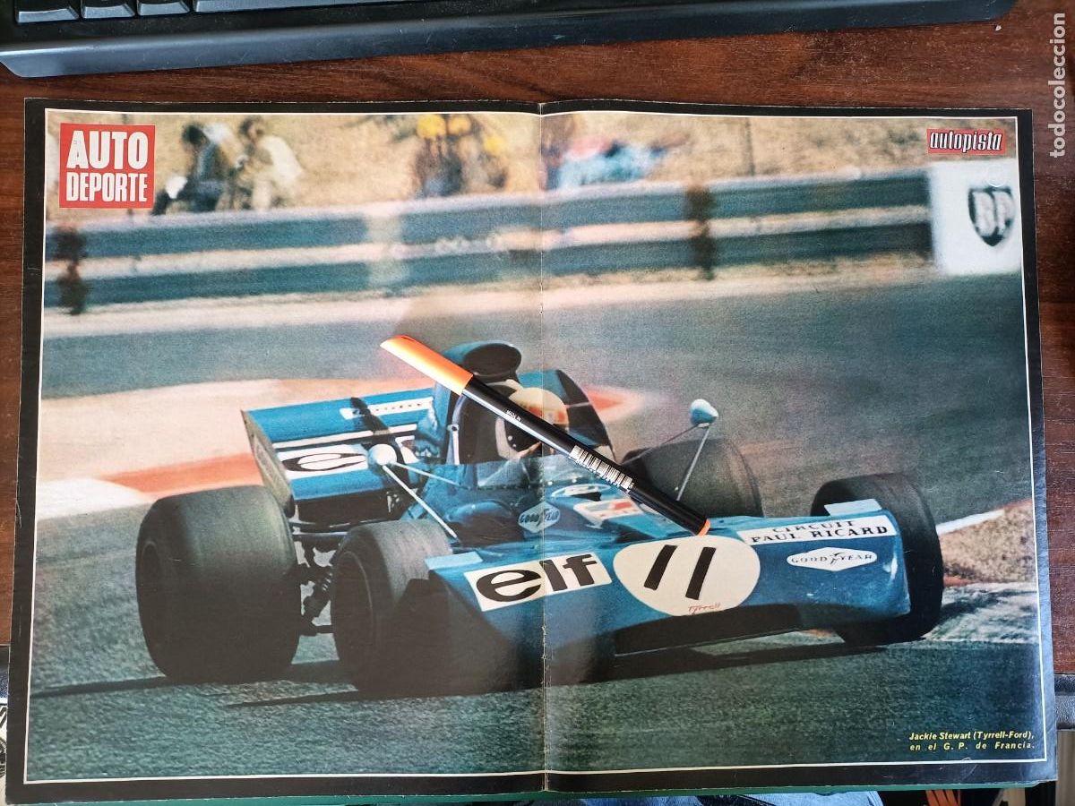 Coches y motocicletas: JACKIE STEWART (TYRRELL-FORD). G.P DE FRANCIA. P&Oacute;STER. 1972